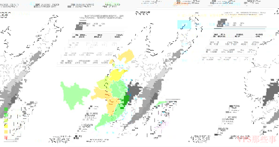 三网Ping延迟效果 全国三网Ping测试结果
