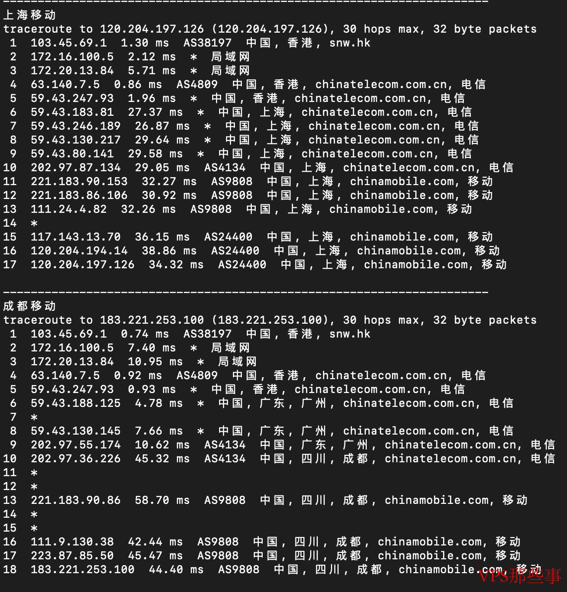触摸云香港VPS移动回程线路 触摸云香港VPS移动回程线路
