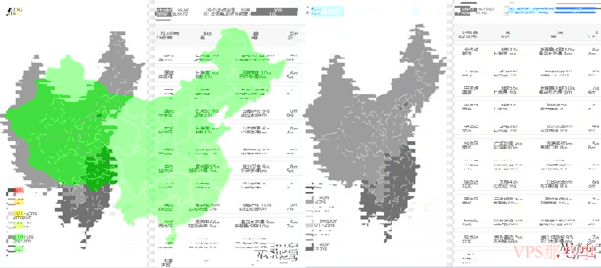 数脉科技:全国Ping延迟测评