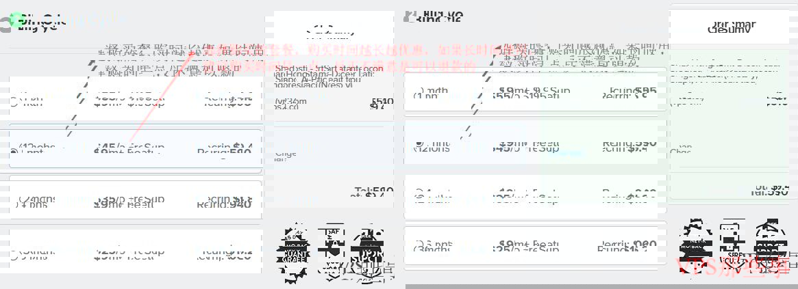 选择购买周期页面