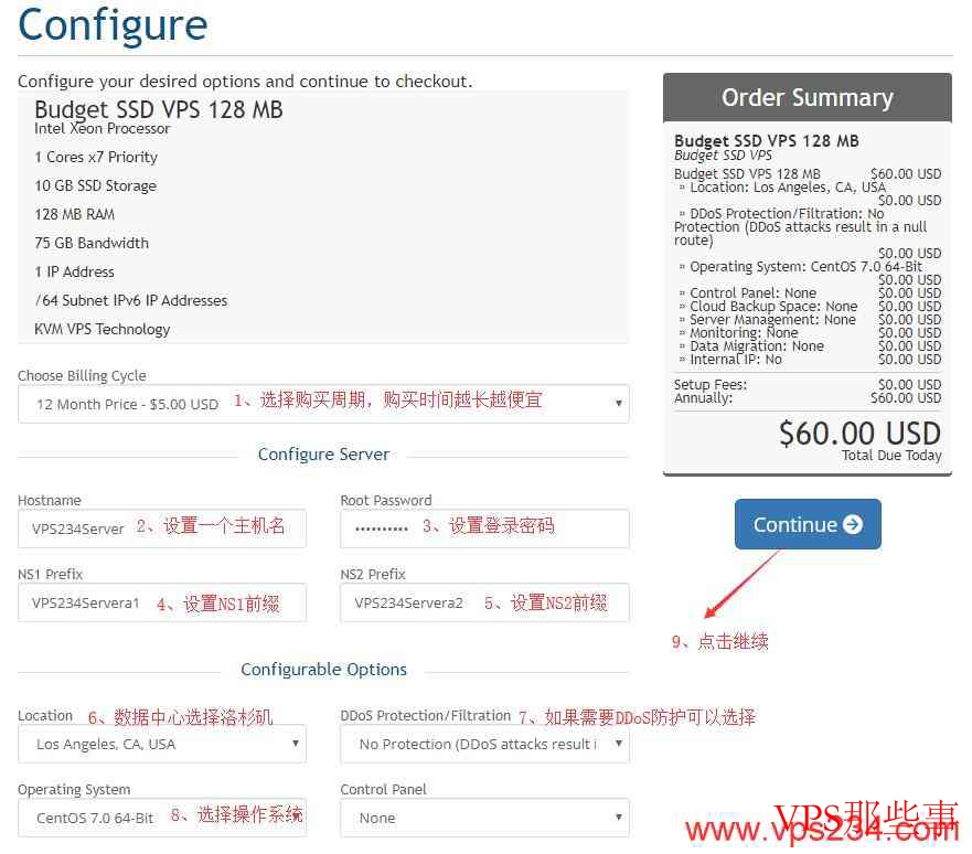 配置MeanServers VPS 配置MeanServers VPS
