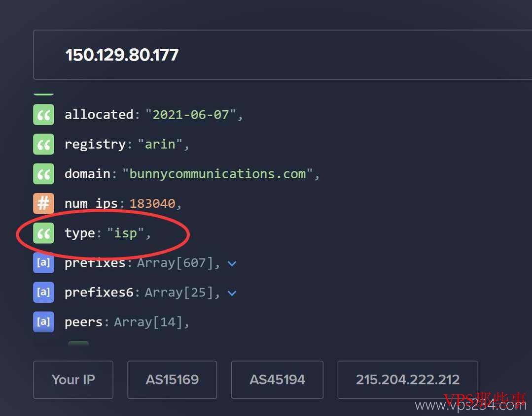ASN类型测试结果