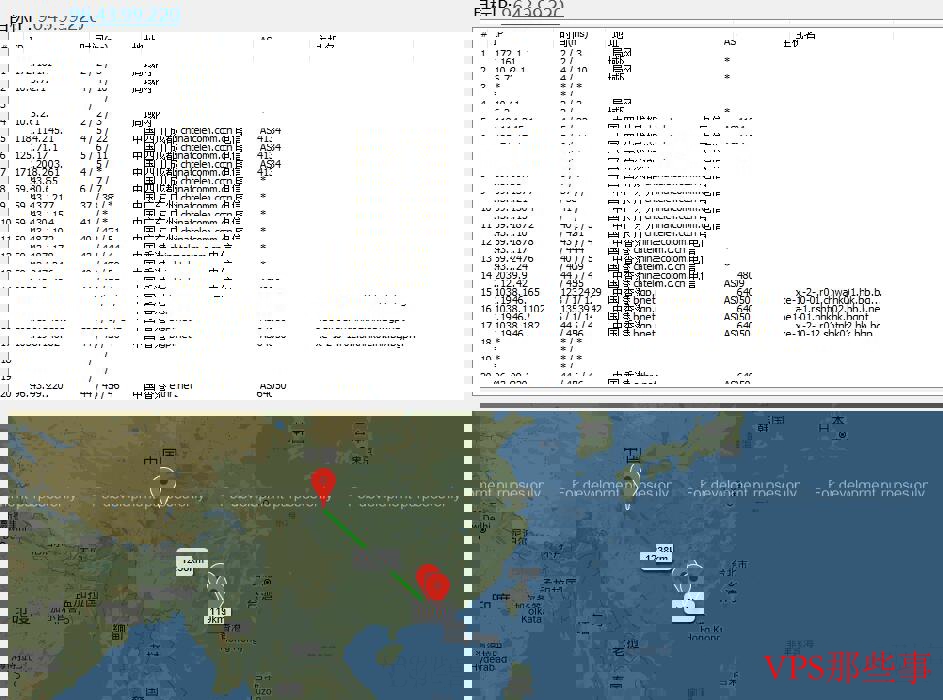 天上云香港VPS去程路由分析