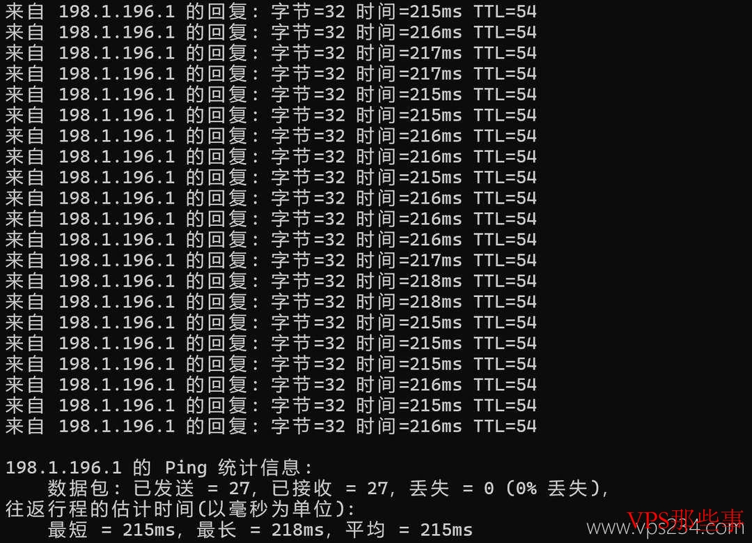 本地Ping延迟测试