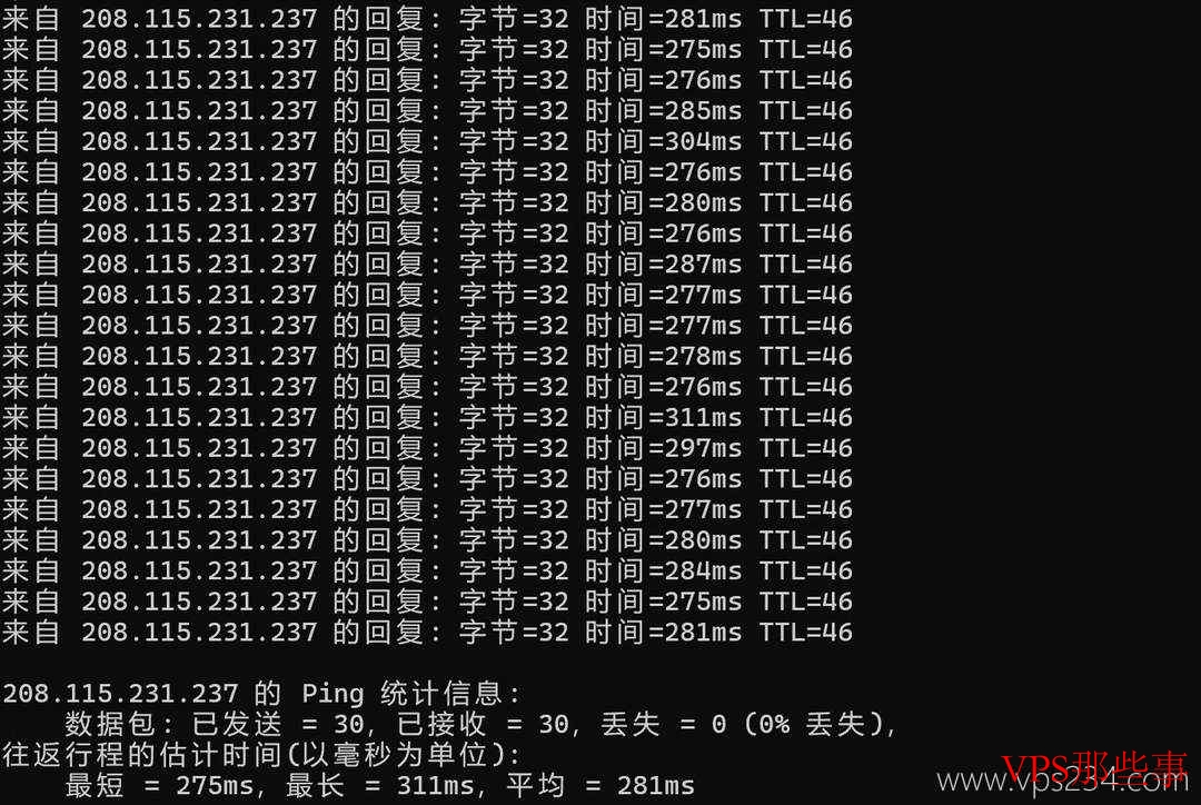 EthernetServers德国VPS本地Ping测试