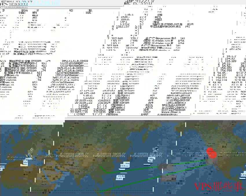 ProfitServer新加坡VPS路由追踪