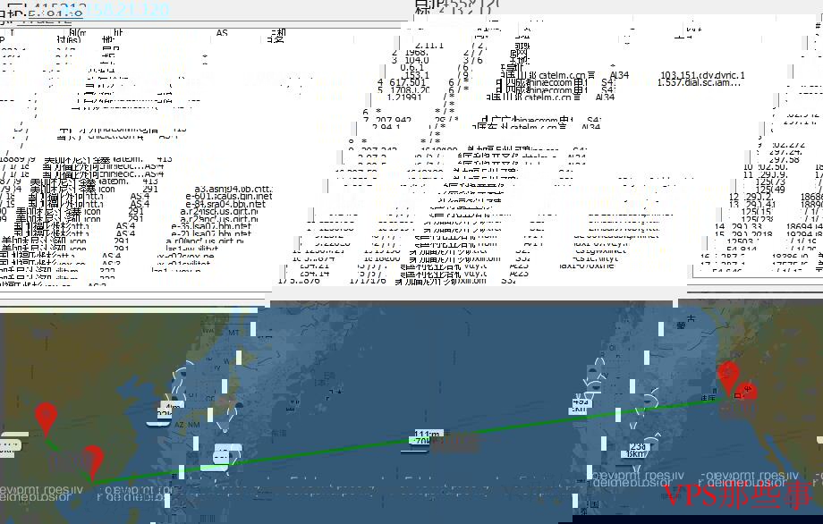 稳爱云美国VPS路由追踪