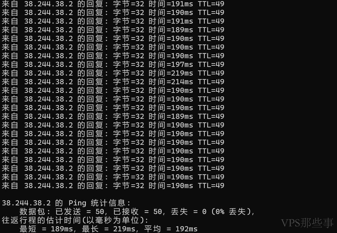 本地Ping延迟测试