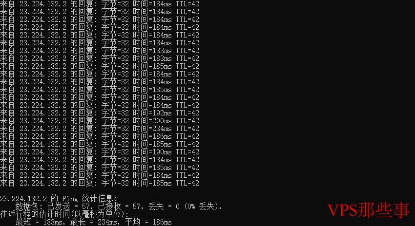 亚云美国VPS本地Ping测试