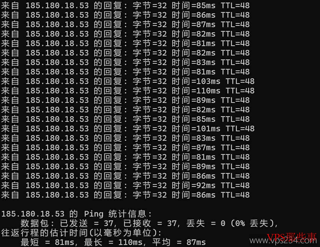 搬瓦工新加坡VPS本地Ping延迟测试