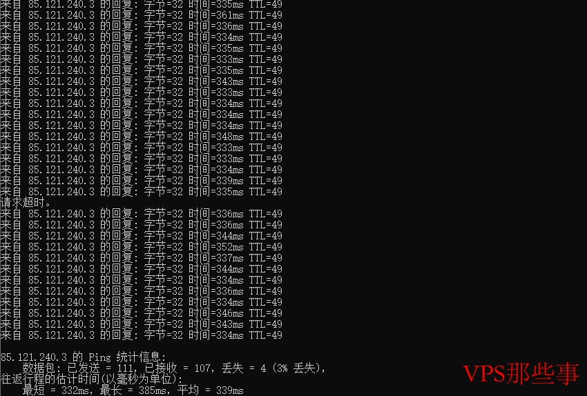 Virtono香港VPS ping测试