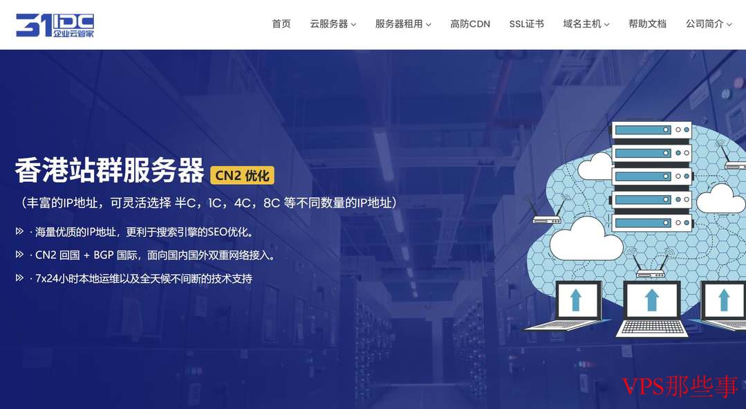 31IDC香港站群服务器